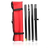 FACAIIO Vermessungsstäbe, Kohlefaser-Stange für GPS-Schnittstellen und Vermessungsgeräte, 2 m, 4 Stück