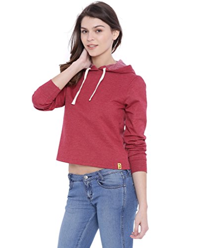 Image of PINACOLADA Women Black Crop Hoodie