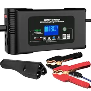 36V 18A and 48V 13A Golf cart Battery Charger,Smart Car Battery Charger,Maintainer Trickle Charger,Lithium,LiFePO4,Lead-Acid AGM/Gel/SLA.Battery Charger, for EZGO RXV & TXT,3-Pin (Triangle)