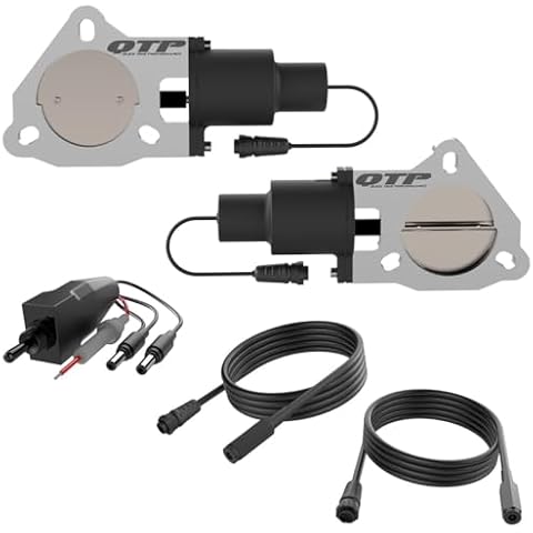 Quick Time Performance QTEC60 Dual 3.00 Inch QTP Electric Cutout Valves Cover