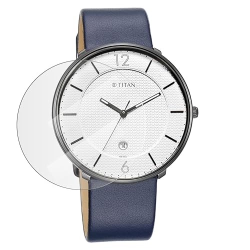 Watch Screen Guard Compatible with Titan White Smartwatch | HD Clear Protective Film | Scratch Resistant Bubble Free Easy Installation Screen Protector