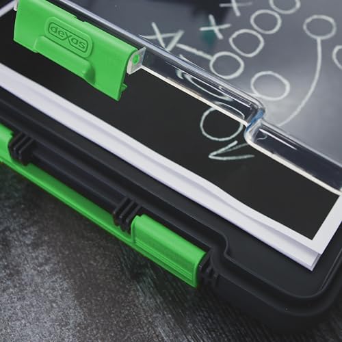 Image of Dexas Clearview Clipcase clipboard13.75 X 9.5 in, Green. See Papers Clearly Outdoors, Stay Organized and Dry. Ideal for Coaching, Teaching, homeschooling, Art, Trades, and Medical pros