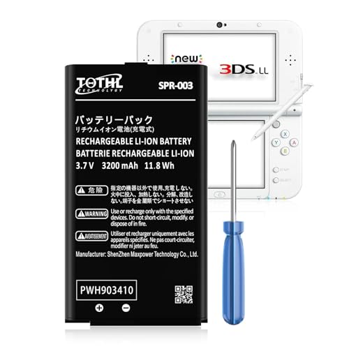 SPR 003 2024   Batería de ion de litio (3200 mAh) de repuesto para Nintendo 3DS XL New 3DS XL LL Consola de juegos, Switch consola de juegos, con juego de herramientas de reparación