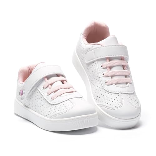 Tênis Infantil Feminino Escolar Moda Casual Oferta Tininha (Branco, BR, Criança de 4 a 8 anos, Numér