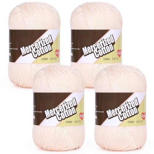 Image of Katech 1OO% Cotton Yarn for Crocheting & Knitting-2 Sport Weight-Baby Yarns