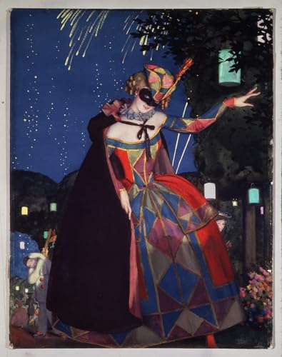 Peinture poster la langue de Colombine Somov decoration murale