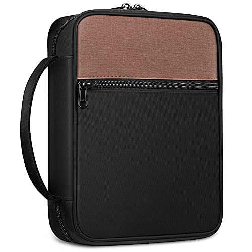 FINPAC Funda de Biblia, Bolsa Protectora con Cremallera para Biblia de Tamaño Estándar, Perfecto para Madres, Niños, Niñas, Mujeres,