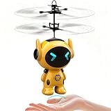 Tcvents Flying Ball Drone Helicopter Toy for Kids with Gyro & LED Light, 6 7 8 9+ Year Old Boys Girls Birthday Gift | Indoor Outdoor Motion-Activated Hand Control Flying Robot Toy - Image 1