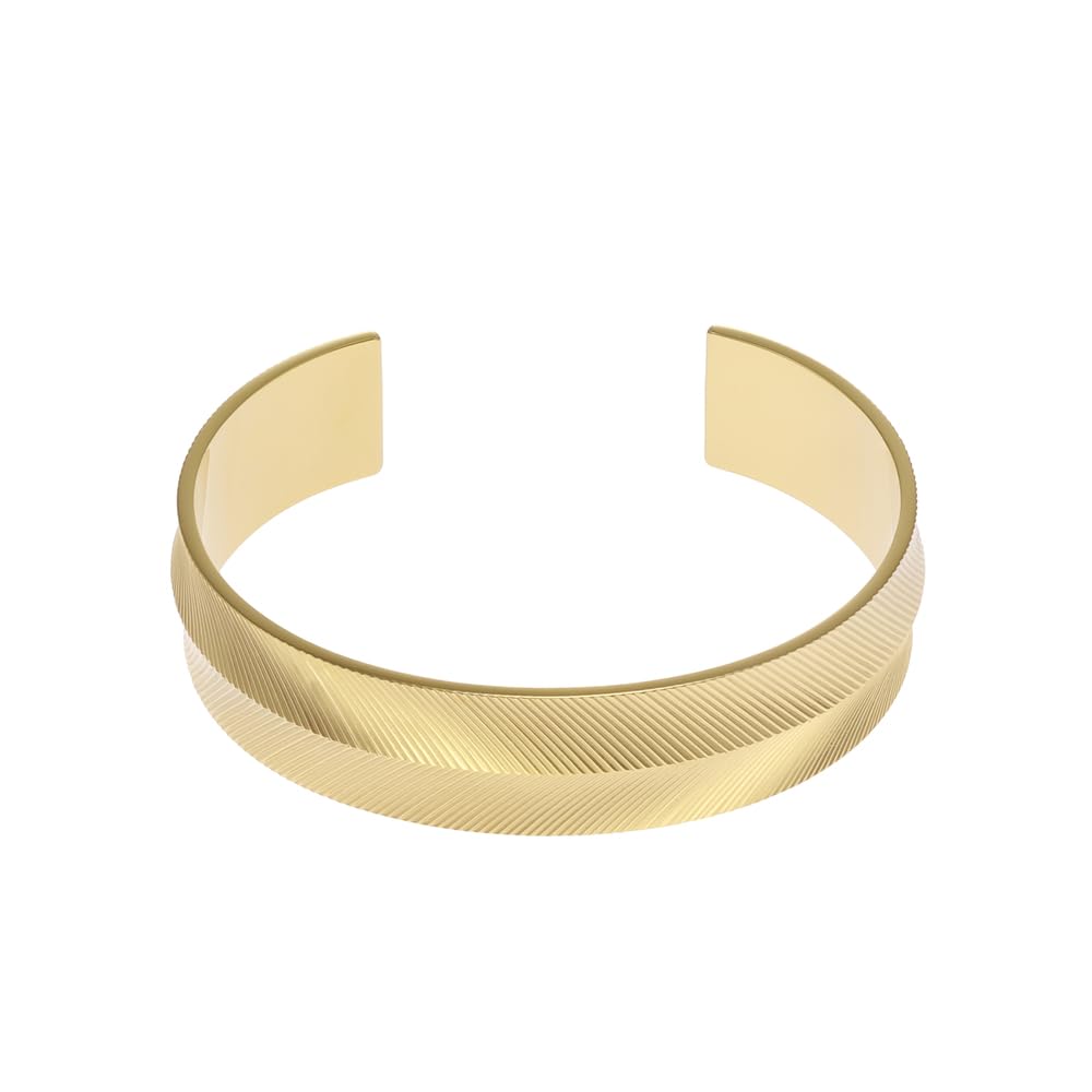 FOSSIL Damen Edelstahl mit offener Manschette Armspange