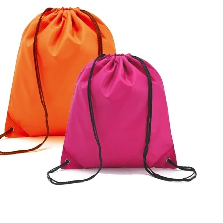 Sacca Zaino con coulisse da 10 pezzi for scarpe, zaini e borse a tracolla(Red)