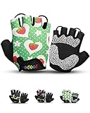 GUANTES DE BICICLETA PARA NIÑOS SIN DESLIZAMIENTO:La tela está acolchada en los lugares correctos en el lado de la palma. Además, se ha colocado silicona para que las palmas del niño estén aún mejor protegidas si se caen y se frotan las manos contra el suelo