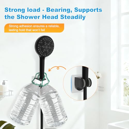 Hibbent Shower Head Holder, Strong Adhesive Handheld Showerhead Bracket - image 6