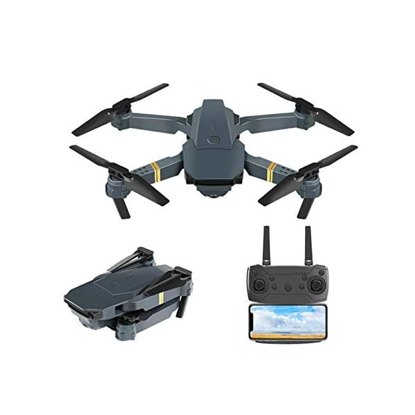 heresell E58 Faltbare Drohne Mit 4K Kamera, WiFi FPV Live Übertragung RC Quadcopter Drone, Höhe Halten / 3D-Flip…
