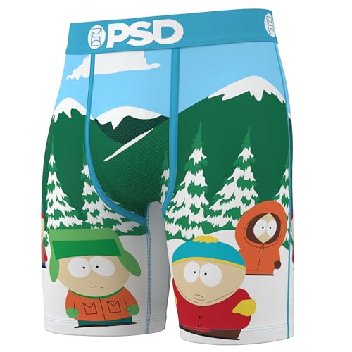 PSD Men's South Park Boxer Briefs - Breathable and Supportive Men's Underwear with Moisture-Wicking Fabric