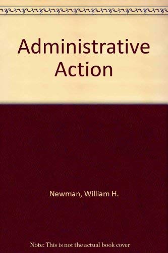 Administrative Action 0130071951 Book Cover