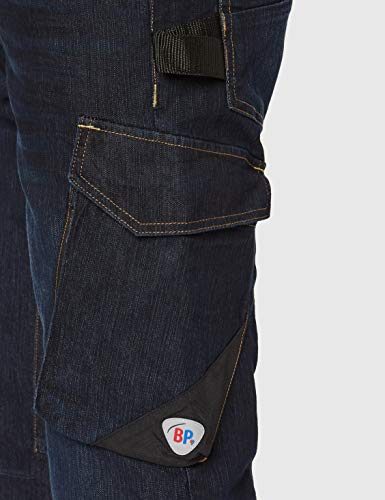 BP 1990-038-01 Worker-Jeans - Schlanke Silhouette - Ergonomischer Schnitt - Stretch-Stoff - 78% Baumwolle, 22% Elastomultiester - schlanke Passform - Größe: 33/32 - Farbe: dark blue washed – Bild 3
