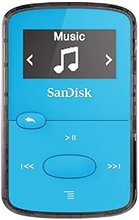 SanDisk 8GB Clip Jam MP3 Player Blue SDMX26-008G-G46B (Renewed)
