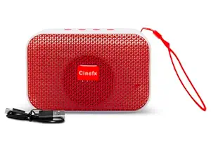 CINEFX Wireless Outdoor Speaker,Deep Bass,Powerful Loud Sound,Portable microSD Card Slot, USB Support Lightweight,Waterproof, Wireless Speaker