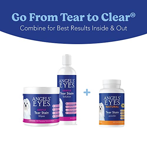 ANGELS' EYES Natural Tear Stain Prevention Chicken Powder for Dogs | All Breeds | Wheat & Corn Free | Daily Eye Health Support | 75g