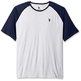 U.S. Polo Assn. Men's Big and Tall Color Block Raglan Feel Dry Performance T-Shirt