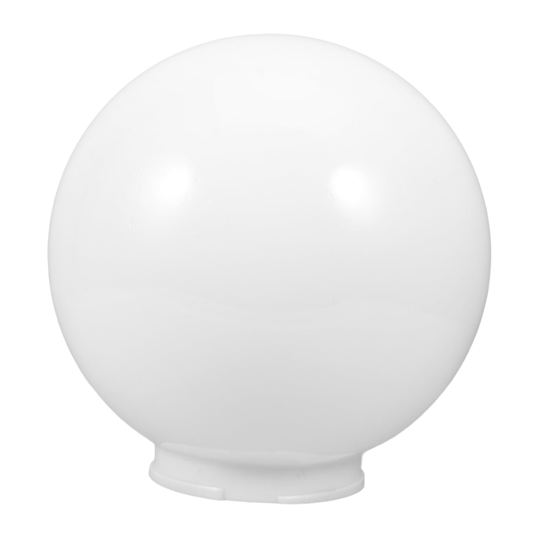 HOLIDYOYO Globe Lamp Shade Replacement 25CM Diameter White Ball Lampshade Acrylic Sphere Shade Post Globe for Ceiling, Wall Fixtures, Posts, or Streetlights