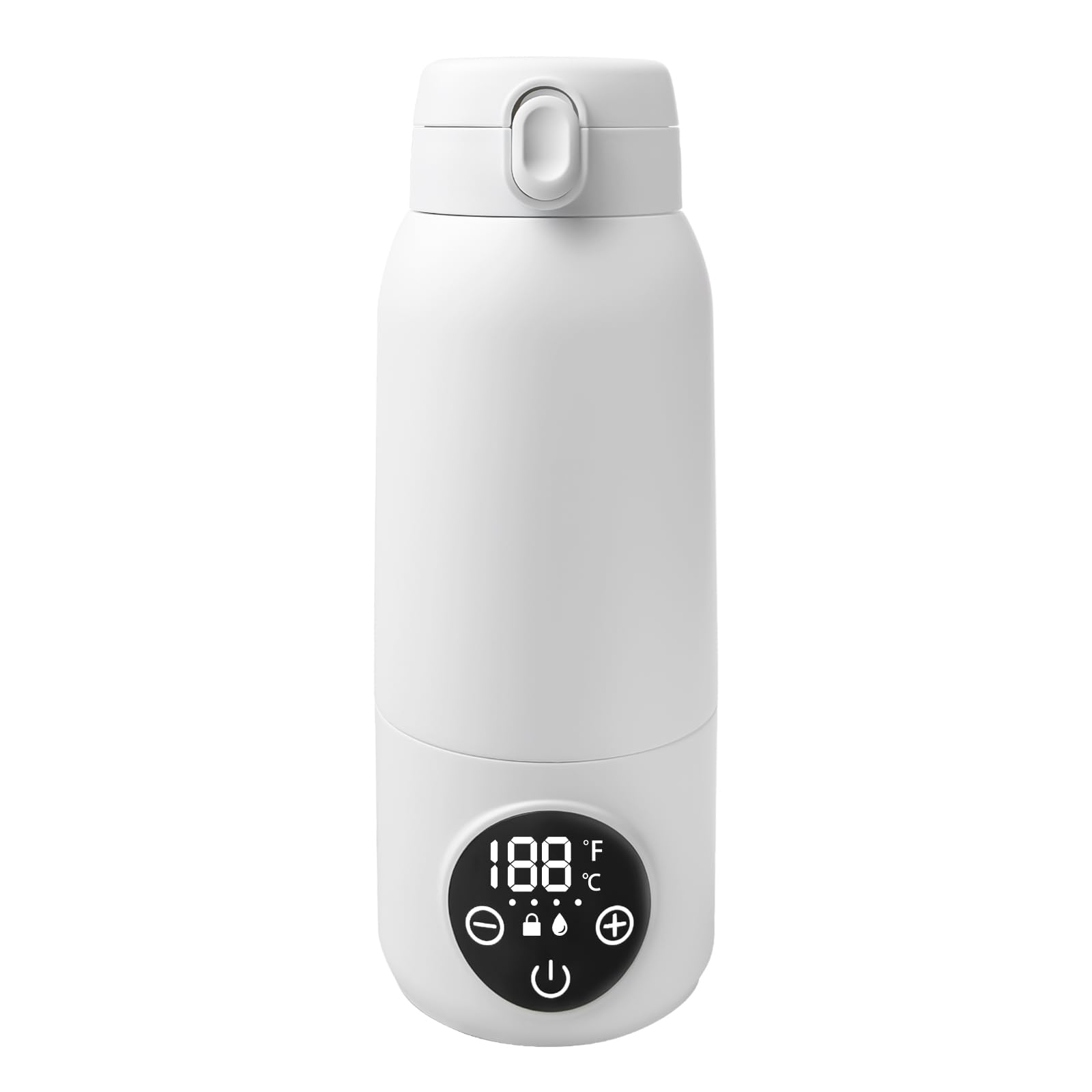 Scaldabiberon portatile per neonati, 500 ml, con controllo preciso della temperatura, 45 °C - 55 °C, senza BPA, per latte materno e formula, viaggi e notte
