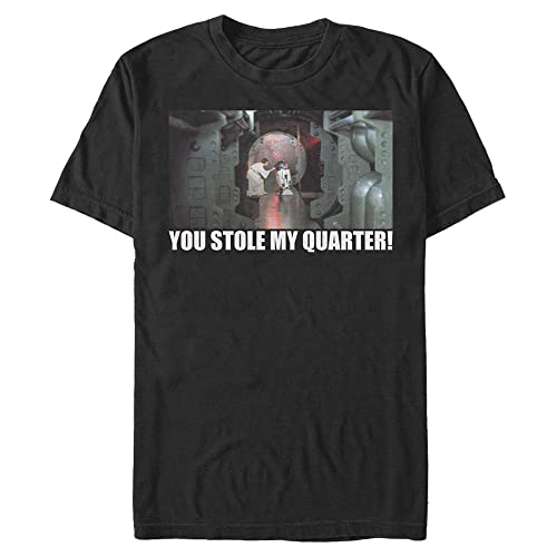 Star Wars Voleur Quart t-shirt homme haut col rond noir en coton