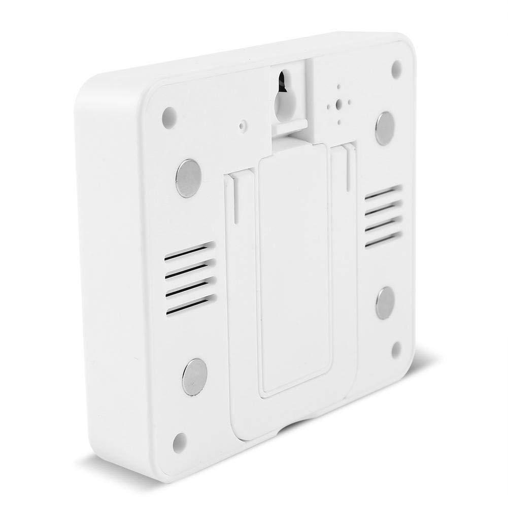 Termómetro digital inalámbrico con alarma audible para refrigerador con 2 sensores Min/Max Display para interior/exterior/refrigerador.