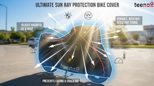 Image of Teenox - Full Coverage Bike Body Cover Compatible with Yamaha FZ-S FI Ver 4.0 DLX Upto 2026 Model Black