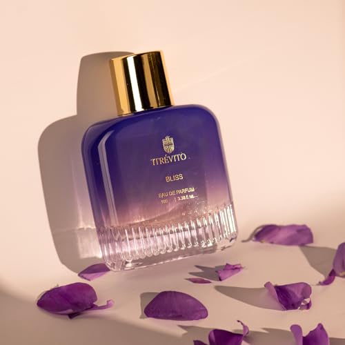 Image of TREVITO Bliss Luxury Perfume for Women 100ml | Premium Long Lasting Eau de Parfum | Ambery Fougere Fragrance | Skin Friendly Scent I Perfect for Office, Gym & Daily Wear