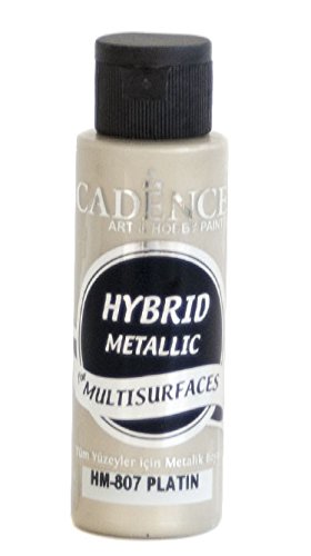 Cadence Pintura Acrílica Multisuperficie Hybrid Metálica Platino Ref. HM807