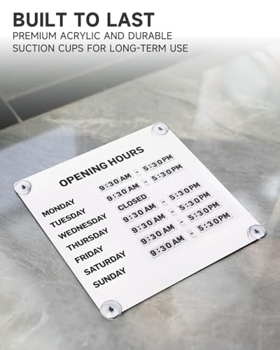 Tableau horaires ventouse repositionnable à chiffres aimantés