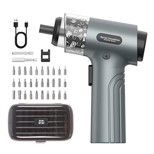 AMIR Portable Professional Cordless Screwdriver 35 in 1 Electric Screwdriver with 30 Bits Precision Power Screwdriver Set Power Repair Kit with LED Lights for Laptop Camera Household Appliances