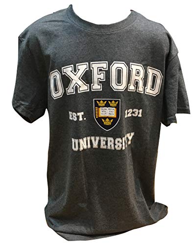 University of Oxford Printed T-Shirts - Official Apparel Dark Gray