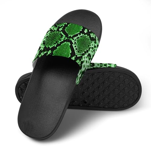 Snake Skin Pattern Red Slides Shoes Mens Women Slide Sandals Non Slip Shower Open Toe Shoe Lightweight Beach Shoes3