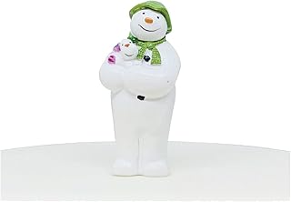 Anniversary House Official The Snowman™ and The Snowdog Cake Topper, Sturdy Resin Material, Reusable Christmas Decoration, Luxury Boxed Raymond Briggs Giftable, Cake Decorations, Keepsake, BX304