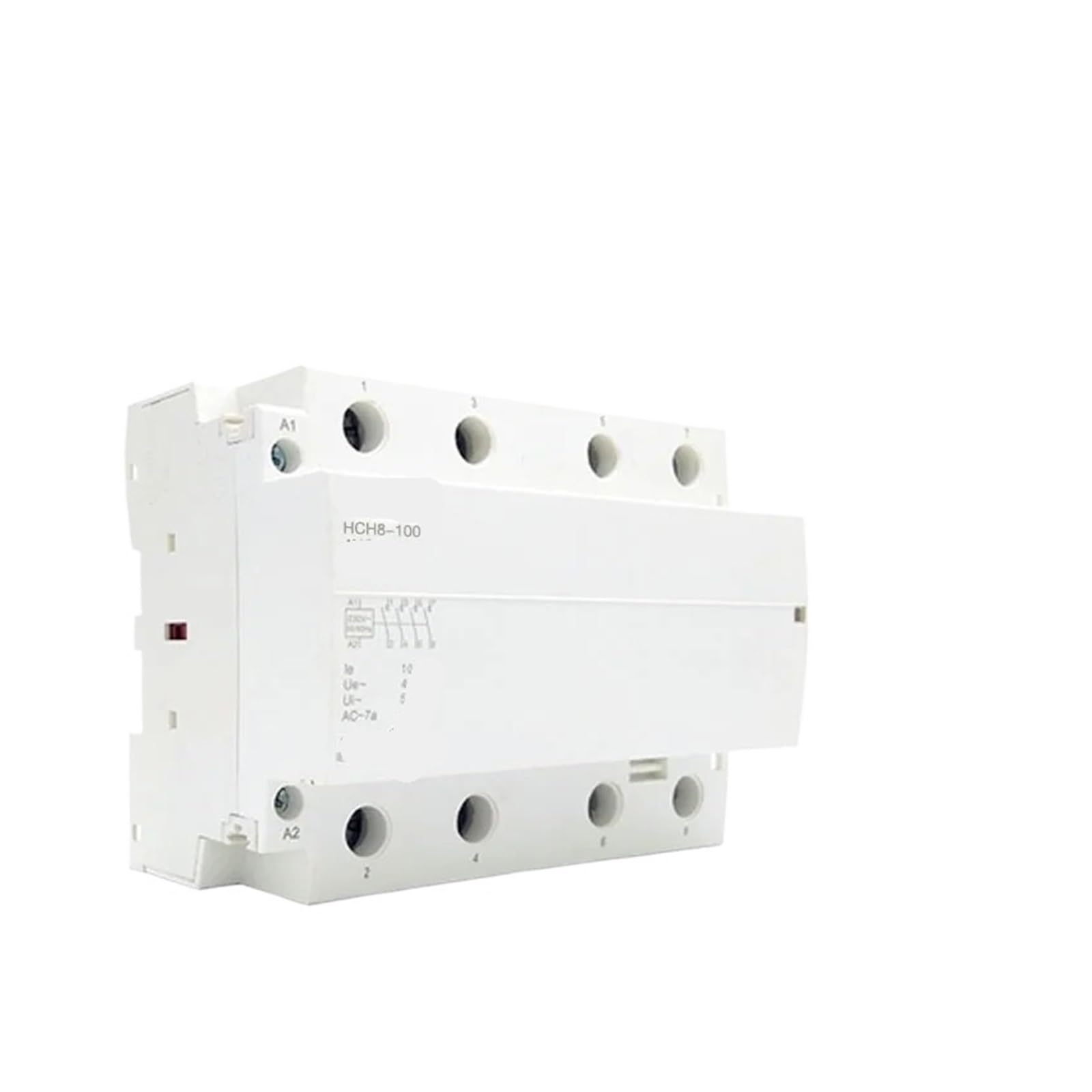 Contactor modular HCH8-100 4P 100A 2NO2NC 4NO 24V 110V 220V Contactor doméstico tipo riel(4P 100A 4NO AC230V)