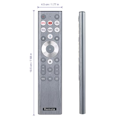 VINABTY New ERF6A80 Replacement Remote Control fit for Hisense Class A7 U8 Series 4K Voice TV fit for Hisense Class A7 U8 Series TV fit for Hisense U9N 98UX U8 Series ULED 4K LED TV Remote Controller - Image 2
