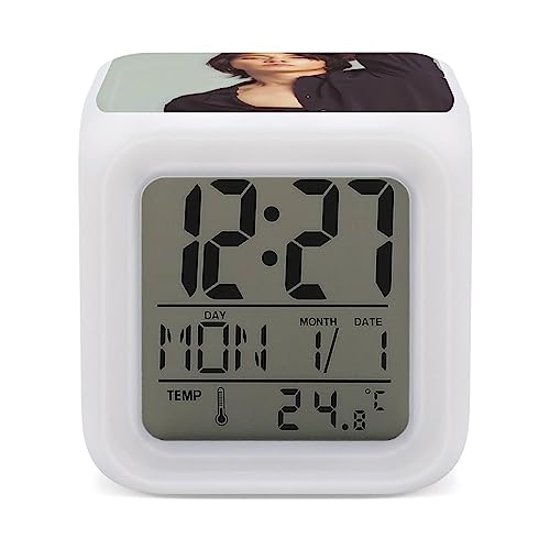 山下智久 目覚まし時計 時計 大音量 デジタル LEDライト スマート付 温度 スター製品 かわいい おしゃれ 男女兼用
