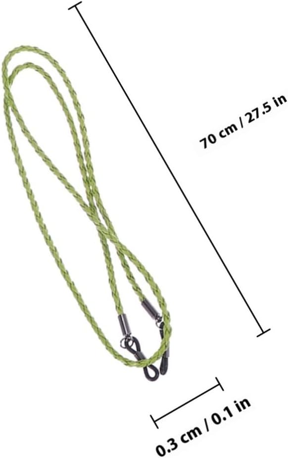 Homoyoyo 6pcs Leather Eyeglasses Strap Holder for Running Outdoor Use image 2
