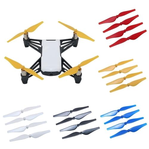 Hélices de drone Tello légères avec système de fixation rapide rouge - 2