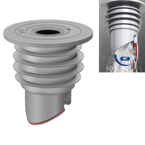 Neuytiky 45-50mm Gris Joint de Tuyau De Vidange Machine à Laver,Clapet Anti Odeur,Bouchon Douche Anti Odeur,Bouchon Anti Odeur Machine à Laver,pour Toilettes Réservoirs de Vidange