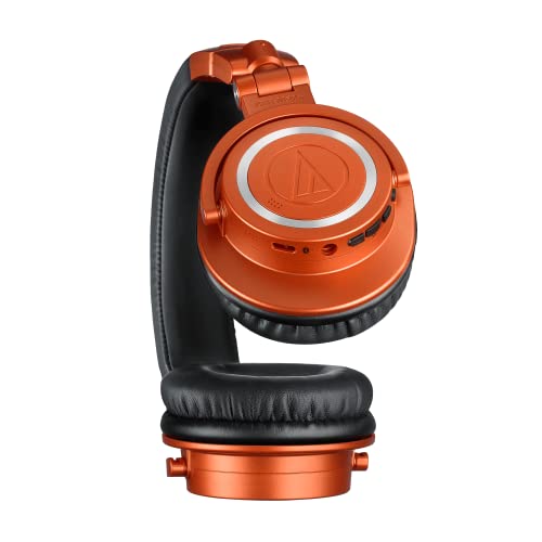 Image of Audio-Technica ATH-M50xBT2MO Wireless Over-Ear Headphones, Lantern Glow Metallic Orange