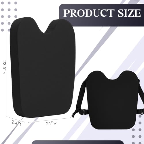 Teyva Daily Umpire Chest Protector Gear 23.5\'\'H x 21\'\'W x 2.4\'\'T Umpire Exterior Body Chest Protector Pad with Adjustable Strap and Pocket, Thick Foam