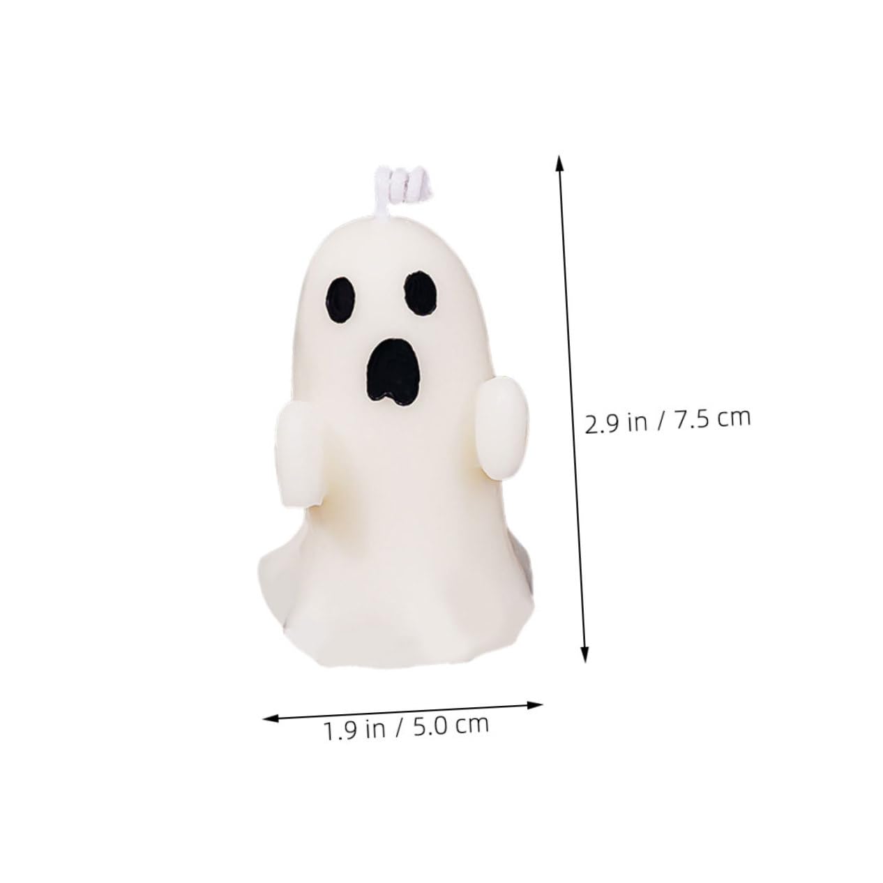 Lot De 2 Bougies LED Fantômes - Déco Halloween Pour La Maison
