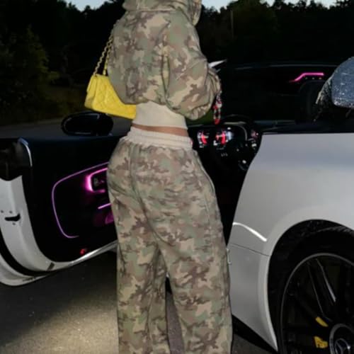 Camouflage Vintage Graphic Zip Hoodie Oversized Streetwear Casual Long Sleeve Pullover Vintage Art Print Hoodie2