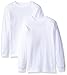 American Hawk Big Boys' 2 Pack: Long Sleeve Jersey T-Shirts, White/White, 14/16