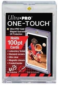 Ultra Pro 100pt Magnetic Card Holder Cases - Holds Thick Baseball, Football, Hockey Cards (Pack of 5)