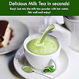Matcha Bubble Milk Tea Instant 3in1 Powder Mix - 1kg (33 Drinks) | For Boba Tea, Milkshake, Blended Frappe and Bakery | Authentic Taiwan Recipe | Zero Trans Fat, No Preservatives by Moriyama Teahouse - Image 4