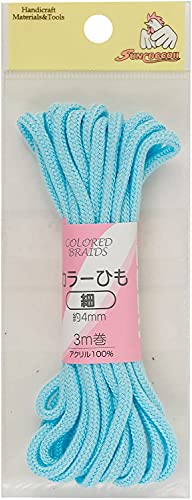 KIYOHARA サンコッコー カラーひも 細 幅4mm×長さ3m サックス SUN55-21